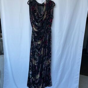 HAUTE HIPPIE BURNOUT VELVET GOWN